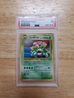 Pokemon PSA 7 NM 1999 Venusaur Japanese Gameboy Promo Holo Card - Image 1