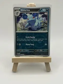Nidorina #030/165 SV: Scarlet & Violet 151 Reverse Holo Pokemon Card NM - Image 1