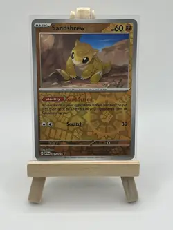 Sandshrew #027/165 SV: Scarlet & Violet 151 Reverse Holo Pokemon Card NM - Image 1