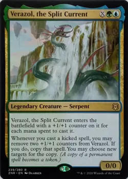 239/280 VERAZOL, THE SPLIT CURRENT RARE ZENDIKAR RISING MTG CARD - Image 1