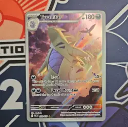 Pokemon TCG Tyranitar Scarlet & Violet Paldea Evolved Holo Card 222/193 - Image 1