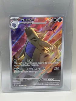 Pokemon TCG Tyranitar Scarlet & Violet Paldea Evolved Holo Card 222/193 - Image 1