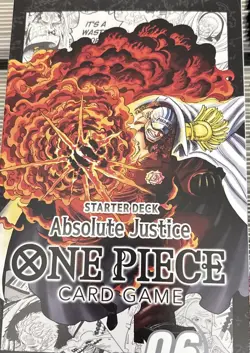 Bandai One Piece Card Game Absolute Justice Starter Deck ST06 English SEALED - Image 1