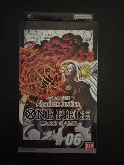 Bandai One Piece Card Game Absolute Justice Starter Deck ST06 English SEALED - Image 1