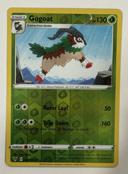 Gogoat Reverse Holo 018/185 - Vivid Voltage - NM/M - Uncommon Pokemon Card - Image 1