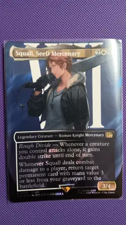 MTG Squall, SeeD Mercenary (Borderless) (Surge Foil) Final Fantasy #547 - Image 1