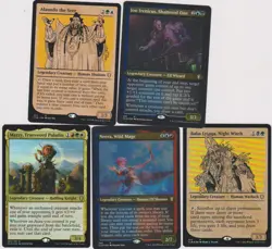 5x ALL RARES FROM COMMANDER CARDS MAGIC MTG N-MINT FOILS & SHOWCASE, LEGENDARY - Image 1
