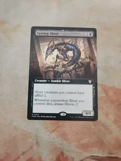 Lazotep Sliver Extended Art Commander Masters MTG NM - Image 1