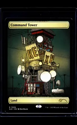 2025 MTG Magic The Gathering SLD Secret Lair Drop Borderless #7029 Command Tower - Image 1