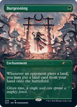 MTG English Burgeoning NM Foil Secret Lair - Image 1