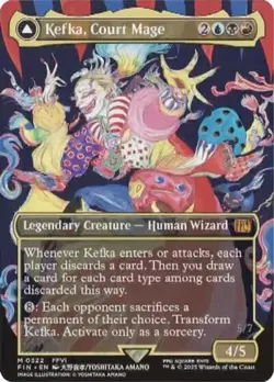 MTG English Kefka, Court Mage (Borderless) (0322) NM Foil - Image 1