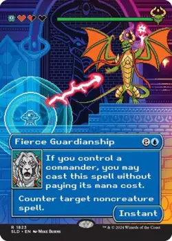 MTG English Fierce Guardianship NM Normal Secret Lair - Image 1