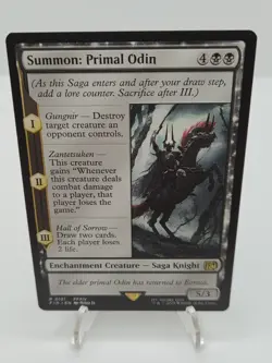 Summon: Primal Odin 0121 Rare Non-Foil Final Fantasy MTG - Image 2