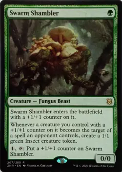 207/280 SWARM SHAMBLER RARE ZENDIKAR RISING MTG CARD - Image 1