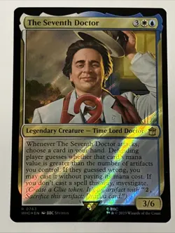 MTG Universes Beyond: Doctor Who The Seventh Doctor Surge Foil 0763 NM Rare - Image 1