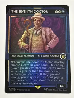 MTG Universes Beyond: Doctor Who The Seventh Doctor Showcase Foil 0558 NM Rare - Image 1