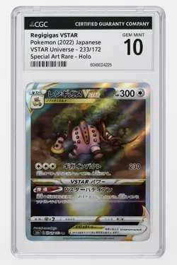 Regigigas VSTAR SAR 233/172 S12a VSTAR Universe Pokemon TCG PSA 10 Gem Mint - Image 1