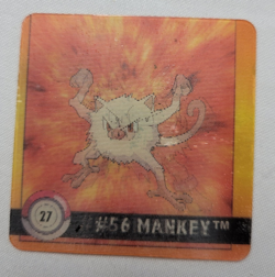 Pokemon Artbox Action Flipz 1999 Nintendo Mankey - Image 1