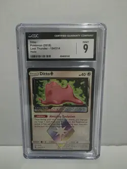 DITTO 2018 POKEMON SUN & MOON LOST THUNDER HOLO CARS 154 - Image 1