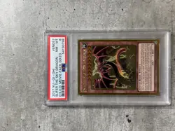 Yugioh Card Slifer The Sky Dragon Gold Rare PSA 8, D.S.O.D Movie Pack MVP1-ENG57 - Image 1