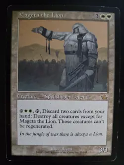 Mageta the Lion MP Prophecy MTG FREE SHIPPING - Image 1