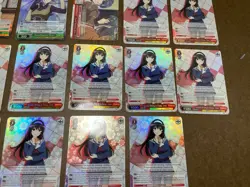Weiss Schwarz Azur Lane Z23 Saekano Utaha SR Super Rare Holo Card - 22x - Image 4