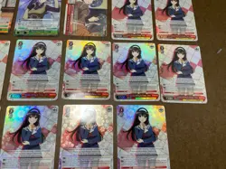 Weiss Schwarz Azur Lane Z23 Saekano Utaha SR Super Rare Holo Card - 22x - Image 9