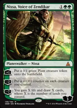 Nissa, Voice of Zendikar - Oath of the Gatewatch #138/184 MTG Magic The Gatherin - Image 1