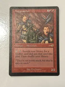 MTG Moggcatcher Nemesis Rare Red Lightly Played - Image 1