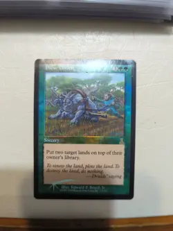 Plow Under FOIL Urza's Destiny Played Green Rre - Image 1