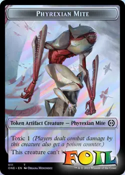 Phyrexian Mite/Phyrexian Mite 2-sided Token 11/12 MTG ONE NP Foil - Image 1
