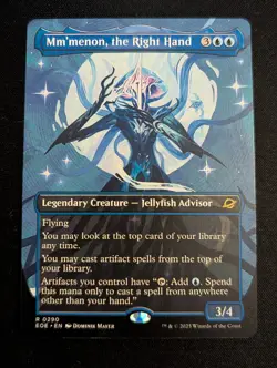 MTG - Mm'menon, the Right Hand BORDERLESS - Edge of Eternities - Pack Fresh!! - Image 1