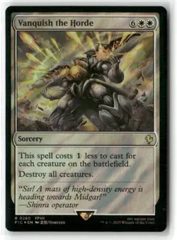 Vanquish the Horde Commander: Final Fantasy Surge Foil MAGIC MTG NM - Image 1