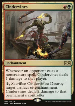 MTG Magic the Gathering Cindervines (161/296) Ravnica Allegiance NM - Image 1