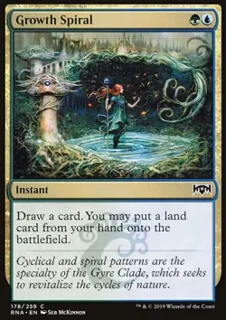 MTG Magic the Gathering Growth Spiral (178/296) Ravnica Allegiance NM - Image 1