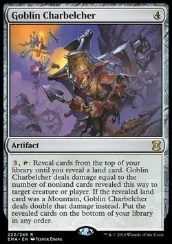 MTG Magic the Gathering Goblin Charbelcher (222/265) Eternal Masters NM - Image 1