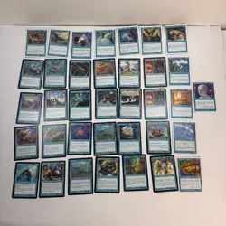 Lot of 30+ Vintage Magic the Gathering MTG Card Lot Blue from Various Sets HP - Image 1