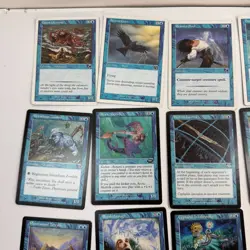 Lot of 30+ Vintage Magic the Gathering MTG Card Lot Blue from Various Sets HP - Image 2