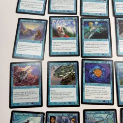 Lot of 30+ Vintage Magic the Gathering MTG Card Lot Blue from Various Sets HP - Image 4
