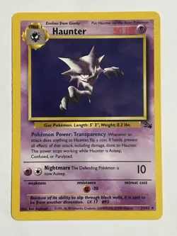 Pokemon TCG Haunter Fossil Set, Unlimited Rare Non-Holo Card 21/62 - Image 1