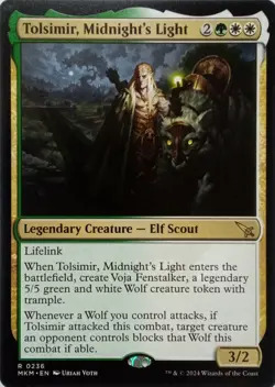 0236 TOLSIMIR, MIDNIGHT'S LIGHT RARE MURDERS AT KARLOV MANOR MTG CARD - Image 1