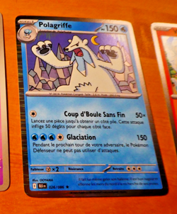 POKEMON FOUDRE NOIRE CARD HOLO CARTE POLAGRIFFE 026/086 BLK EV10.5 FR MINT 2025 - Image 1
