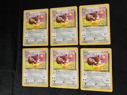 Eevee Tail Wag/Quick Attack 50 HP Pokemon Jungle TCG Card 51/64 - Lot of 6 - Image 3