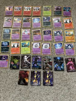 Pokemon Card Lot (29 Cards) & Marvel Card Lot (9 cards) - Image 1