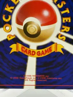 1996 Nintendo Japanese Pokemon Common Rarity Card #7 Squirtle *MINT* - Image 3
