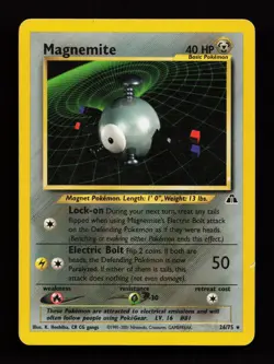 Magnemite 26/75 Rare Neo Discovery Non Holo Pokemon Card - Image 1