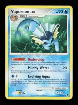 Vaporeon 34/111 Rare Rising Rivals Non Holo Pokemon Card - Image 1