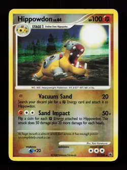Hippowdon 21/100 Rare Majestic Dawn Reverse Holo Pokemon Card - Image 1