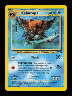 Kabutops 25/75 Rare Neo Discovery Non Holo Pokemon Card - Image 1
