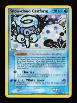 Snow-cloud Castform 25/101 Rare Hidden Legends Reverse Holo Pokemon Card - Image 1